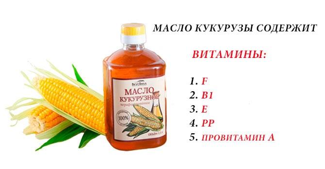 Свойства масла кукурузы