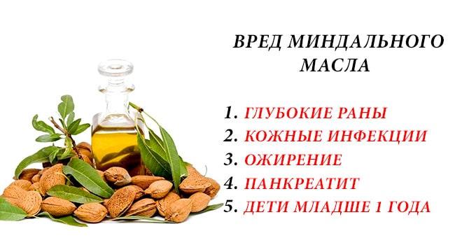 Вред миндального масла