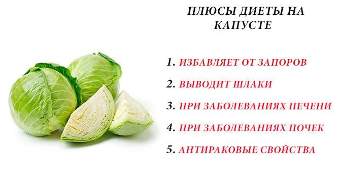 Плюсы капустной диеты